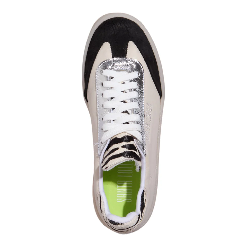 Tênis Couro Confort Animal Print Zebra - vista 4 de 4