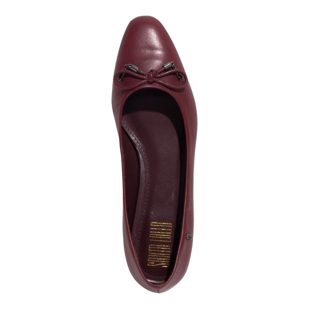 Sapatilha Laço Couro Nobre Soft Marrom Cocoa - vista 4 de 4