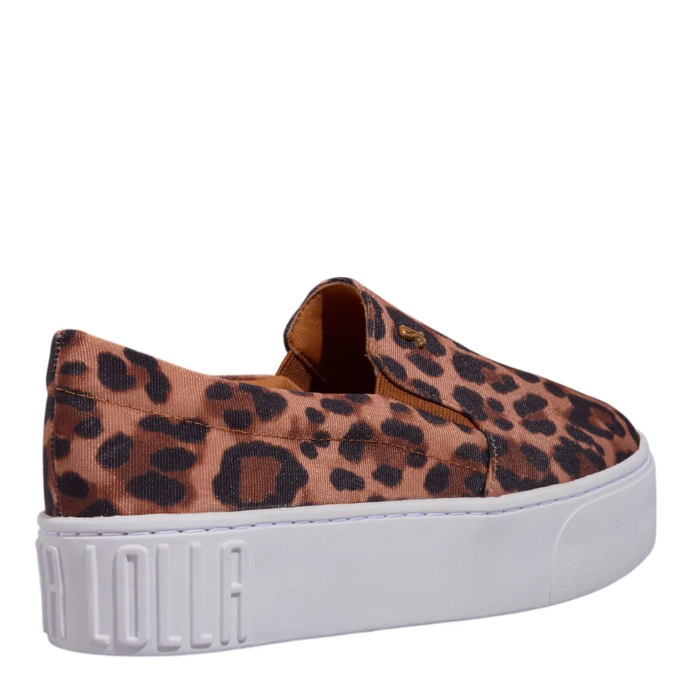 Tênis Slip On Plataforma Animal Print Onça Grogurão - vista 3 de 5