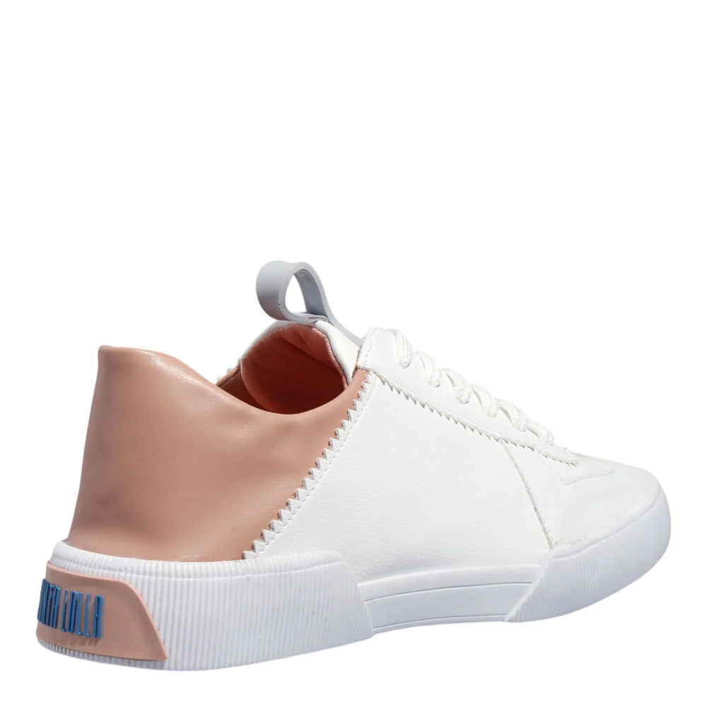 Tênis Floater Lux Branco E Rosa - vista 3 de 5