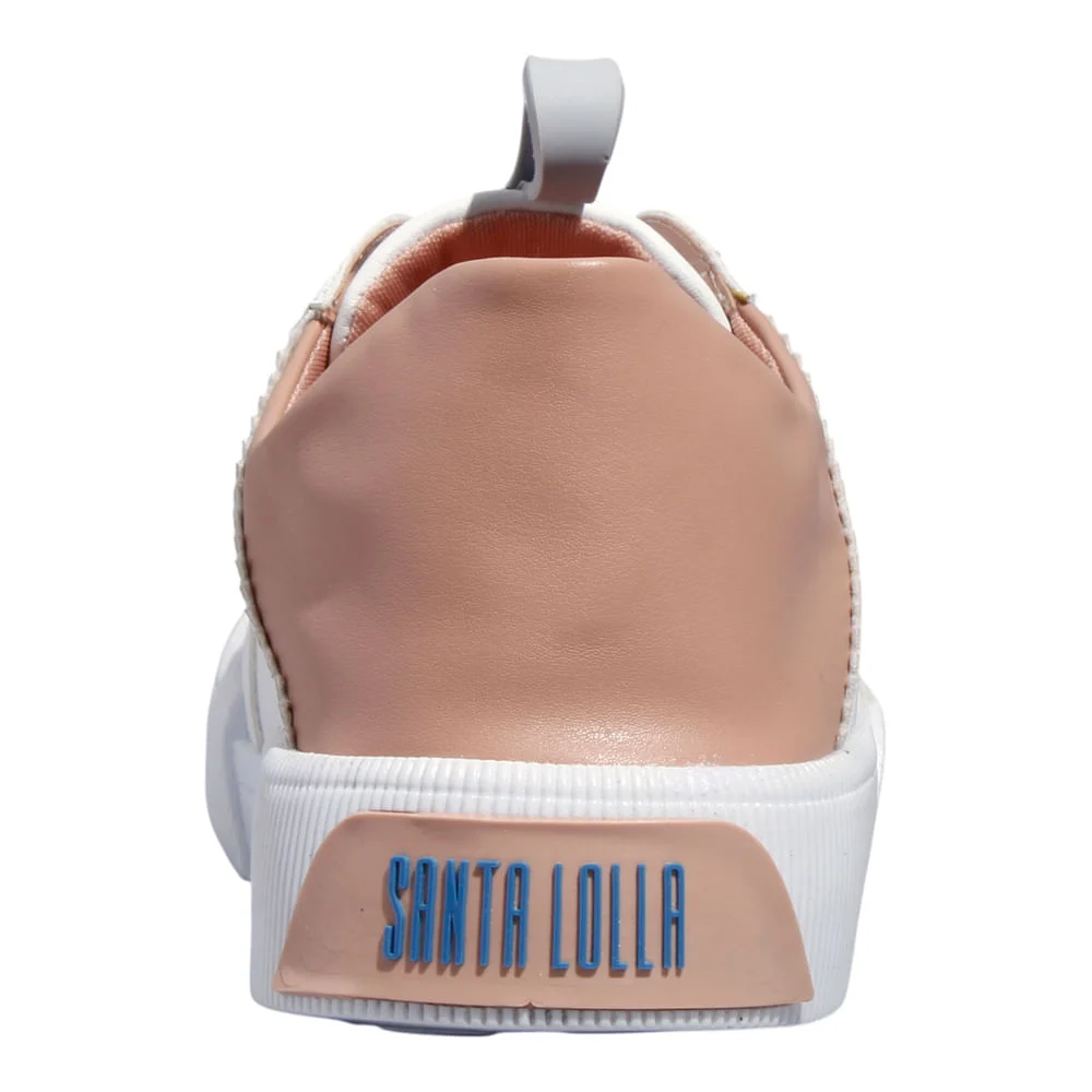 Tênis Floater Lux Branco E Rosa - vista 5 de 5