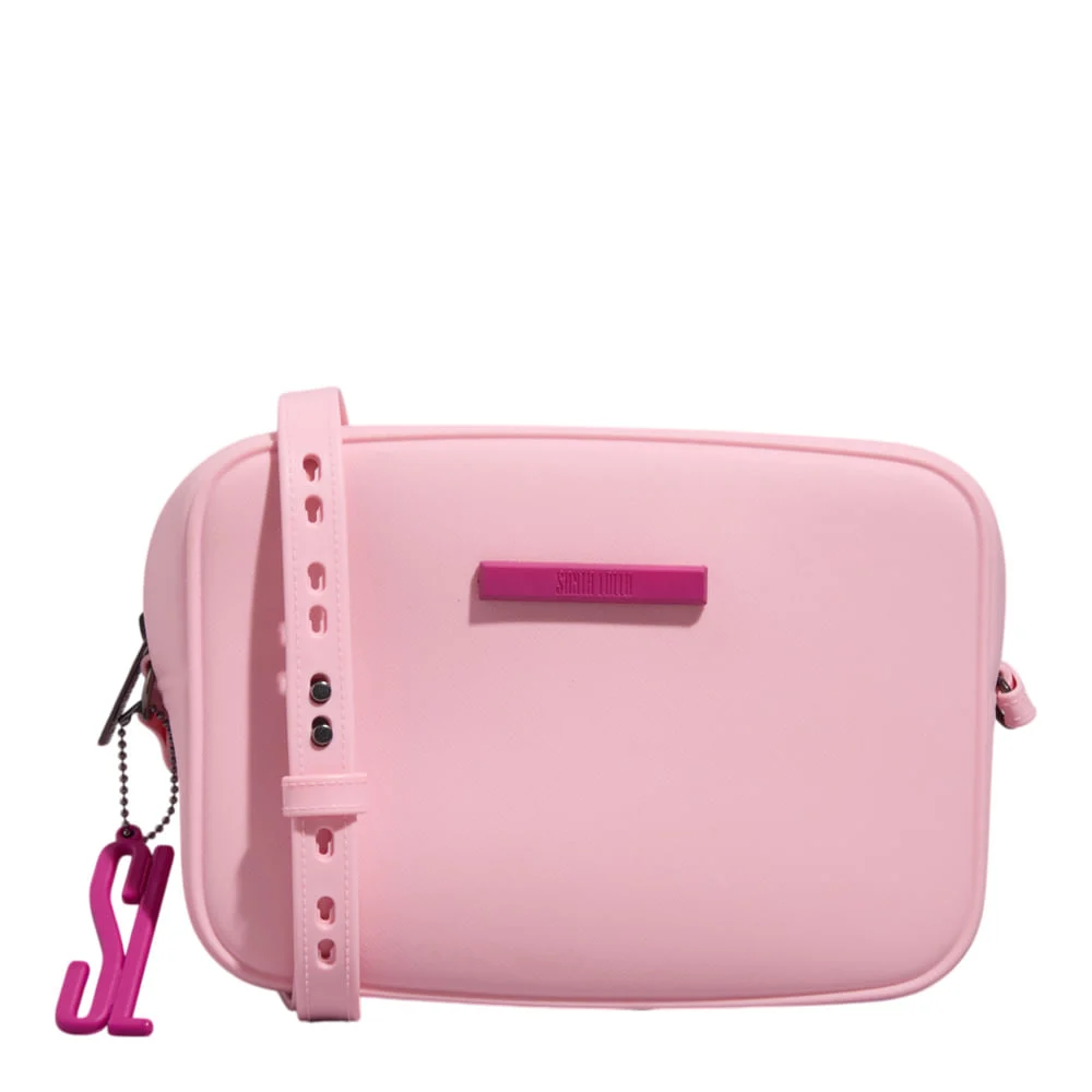 Bolsa Camera Bag Borracha Transversal Rosa - vista 1 de 3