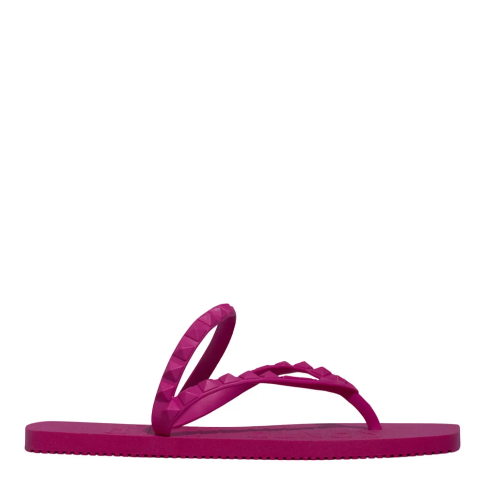 Chinelo Borracha Bico Quadrado Rosa Pink - vista 1 de 4