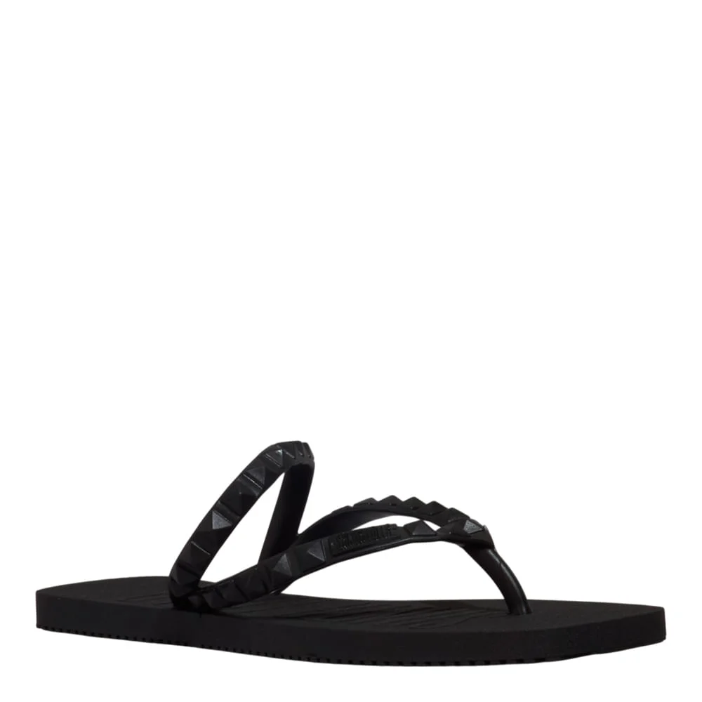 Chinelo Borracha Bico Quadrado Preto - vista 2 de 4