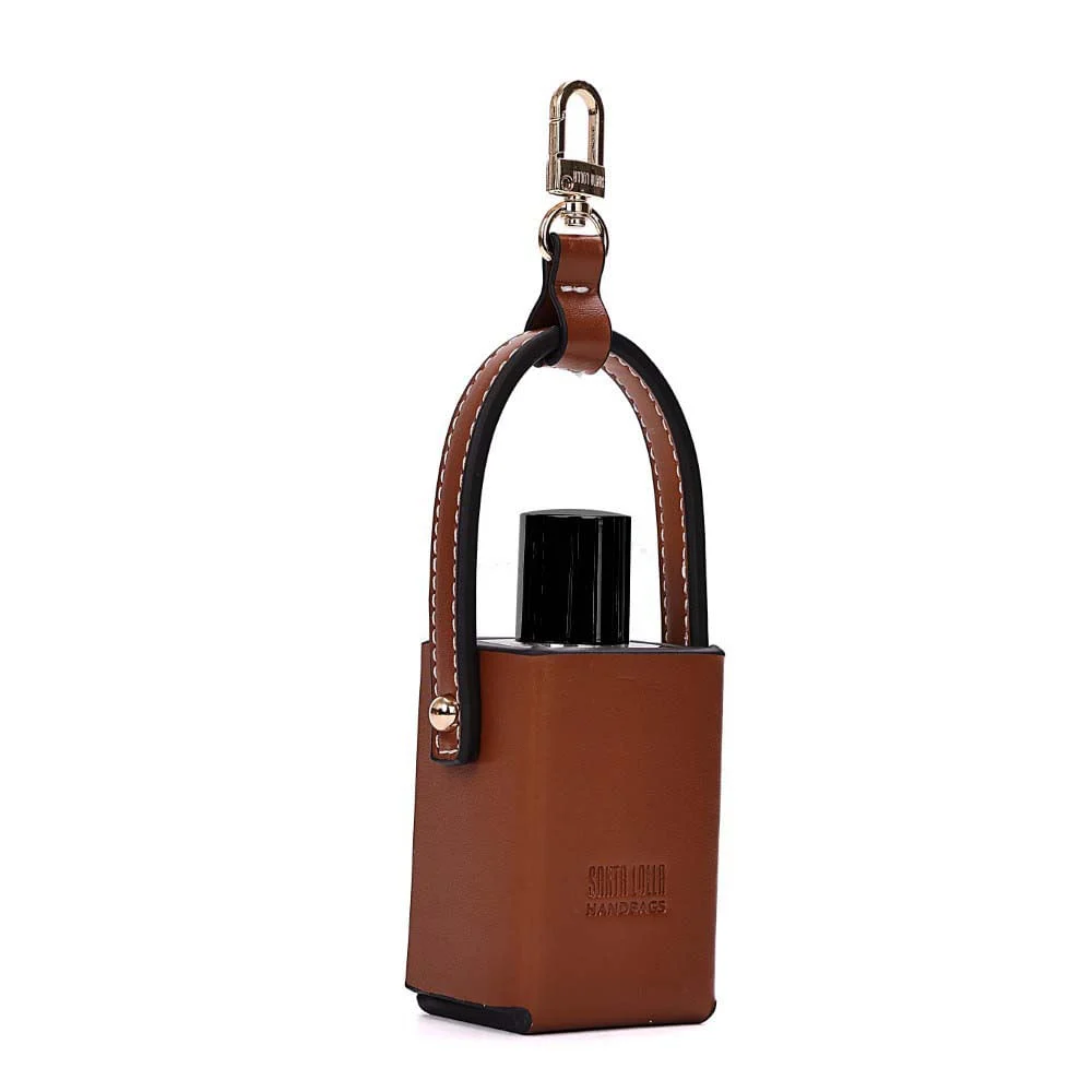 Chaveiro Frasco Perfume Soft Marrom Camelo - vista 2 de 7