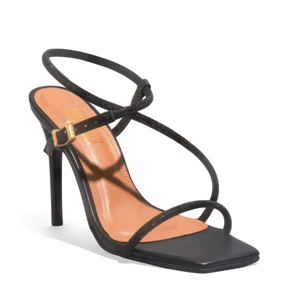 Sandália Napa Santorine Preto - vista 2 de 3