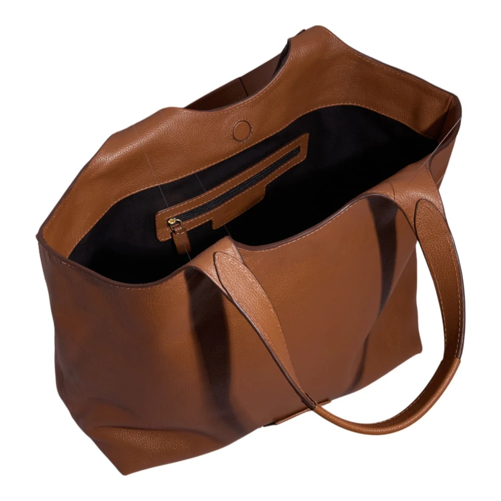 Bolsa Couro Floater Alça De Ombro Marrom - vista 3 de 3