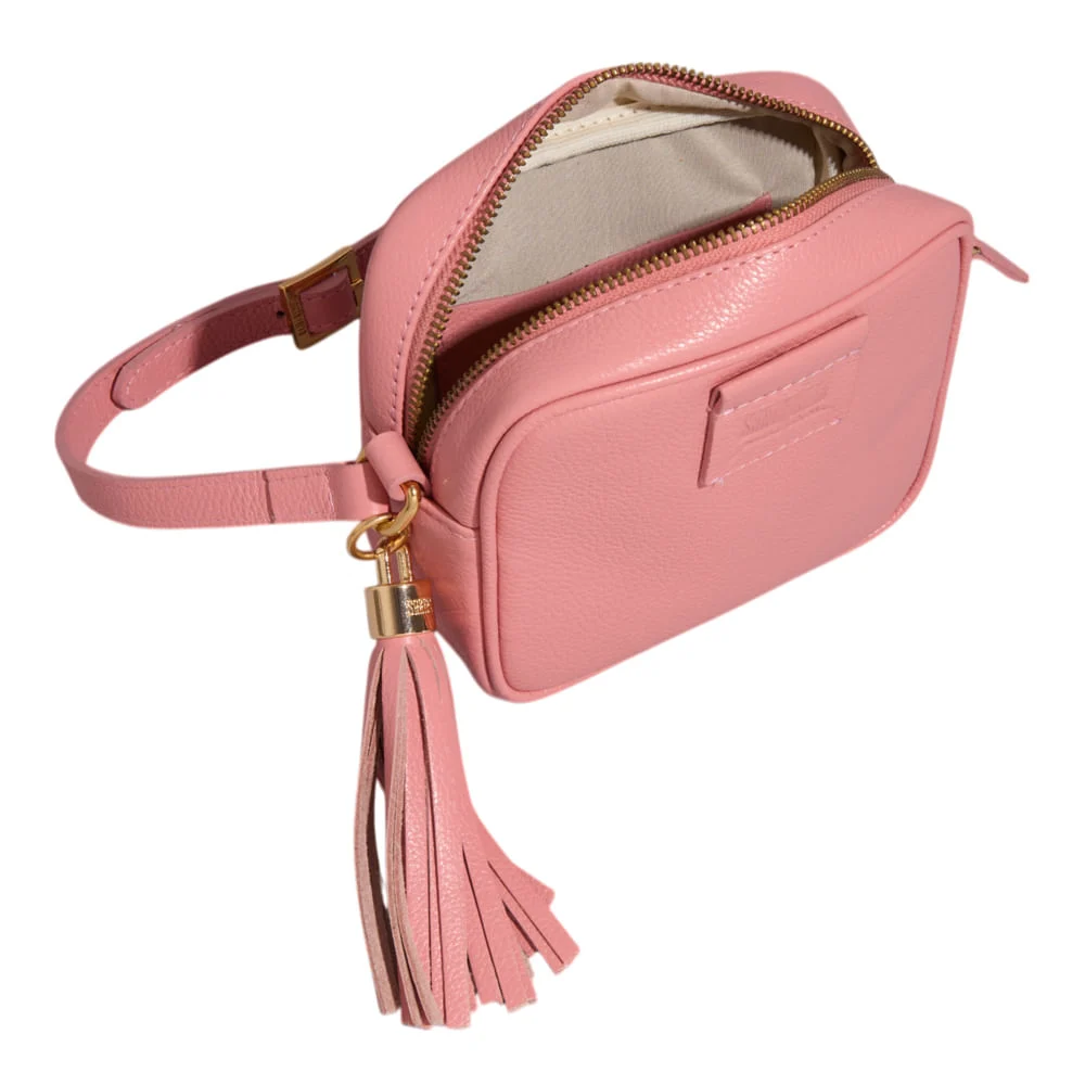 Bolsa Transversal Camera Bag Couro Floater Rosa Baby - vista 3 de 3