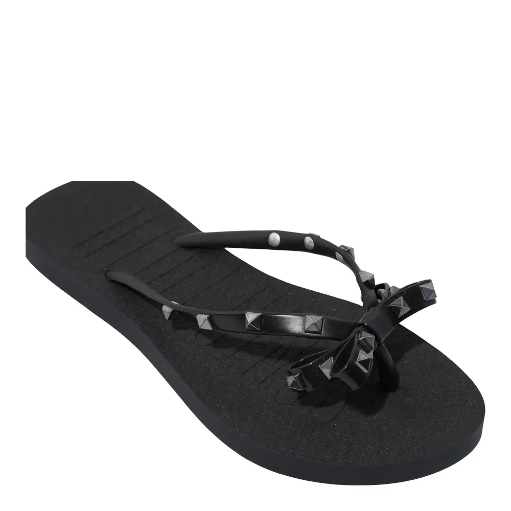 Chinelo Flip Flop Laço Borracha Preta - vista 5 de 6