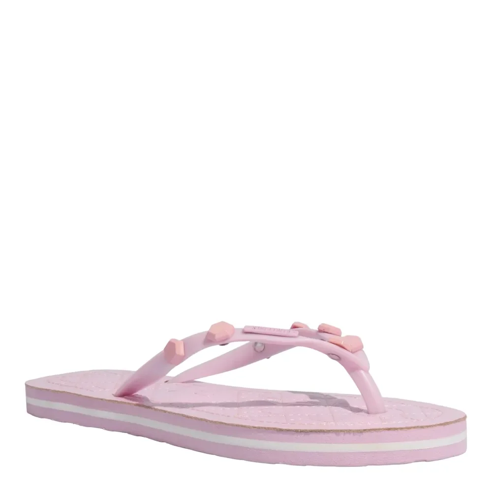 Chinelo Flip Flop Verniz Tachas Rosa - vista 2 de 4