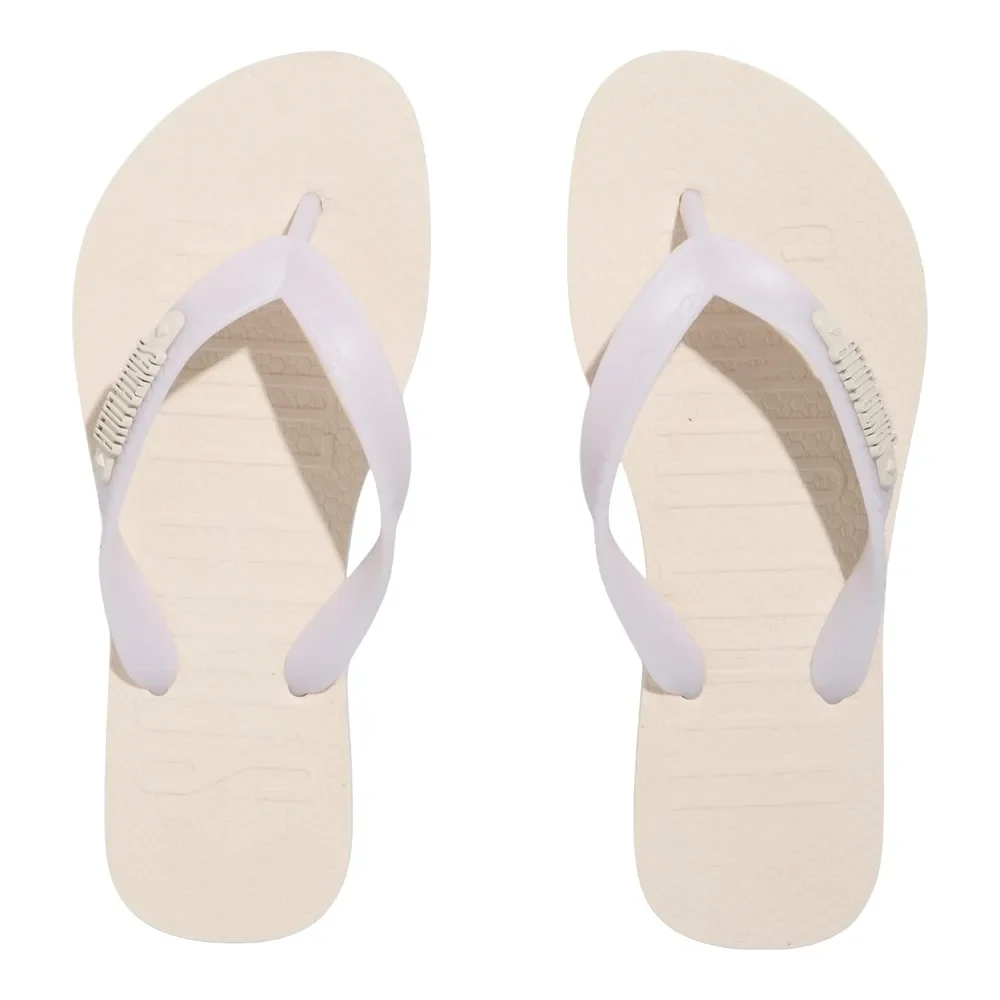Chinelo Flip Flop Borracha Off White - vista 5 de 5