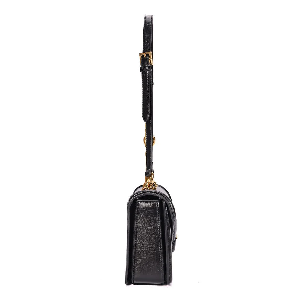 Bolsa M Material Rustico Preto - vista 3 de 7