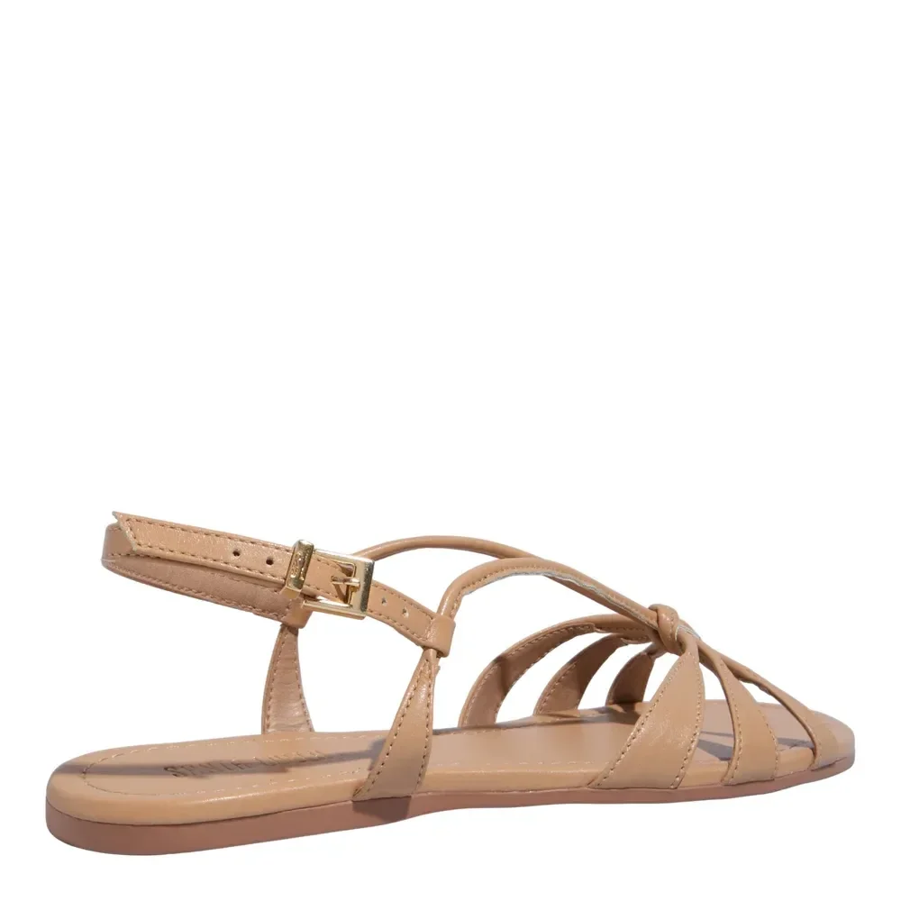 Rasteira Napa Soft Palha - vista 3 de 4