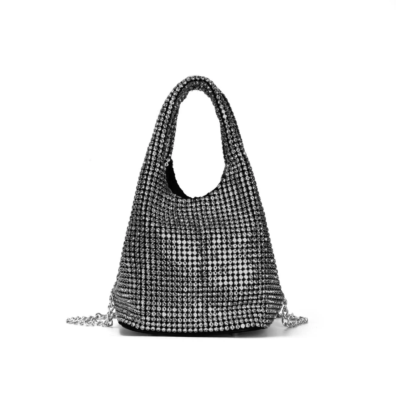 Bolsa P Malha Cristal Preto 2 - vista 1 de 3