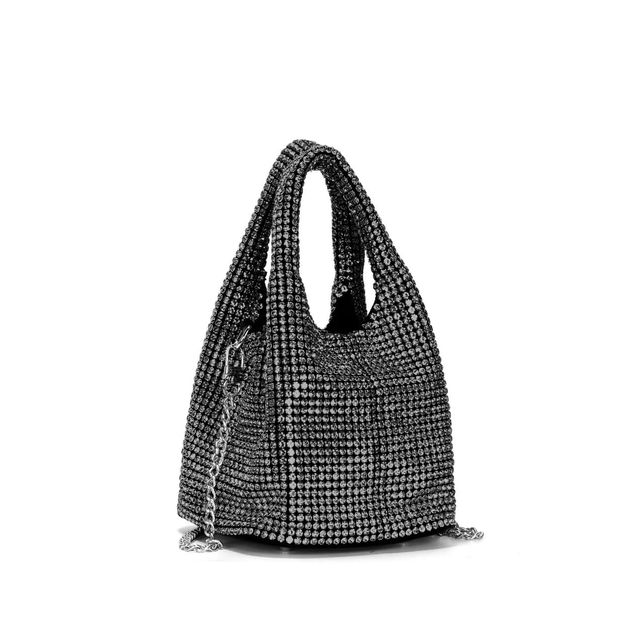 Bolsa P Malha Cristal Preto 2 - vista 2 de 3