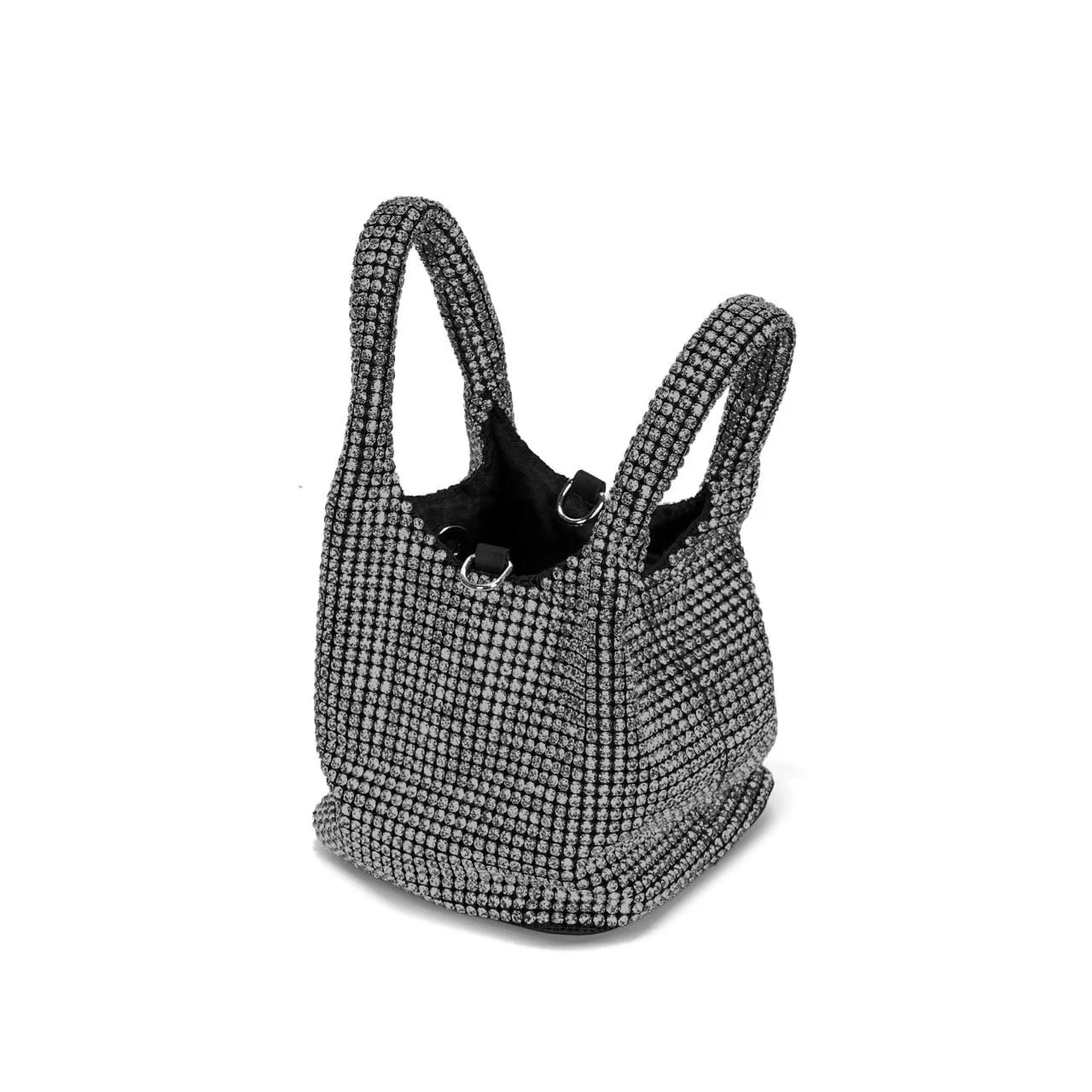 Bolsa P Malha Cristal Preto 2 - vista 3 de 3