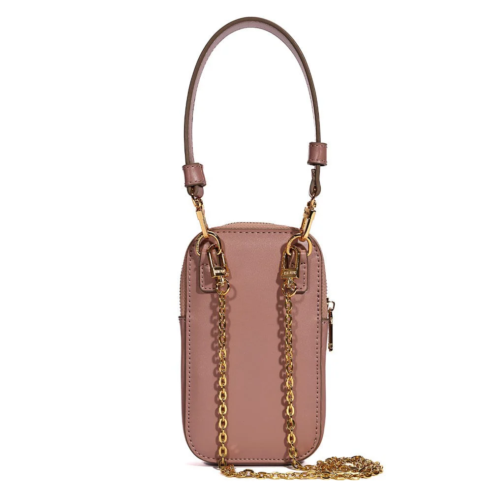 Carteira Alca Material Soft Dusty Rose - vista 5 de 7