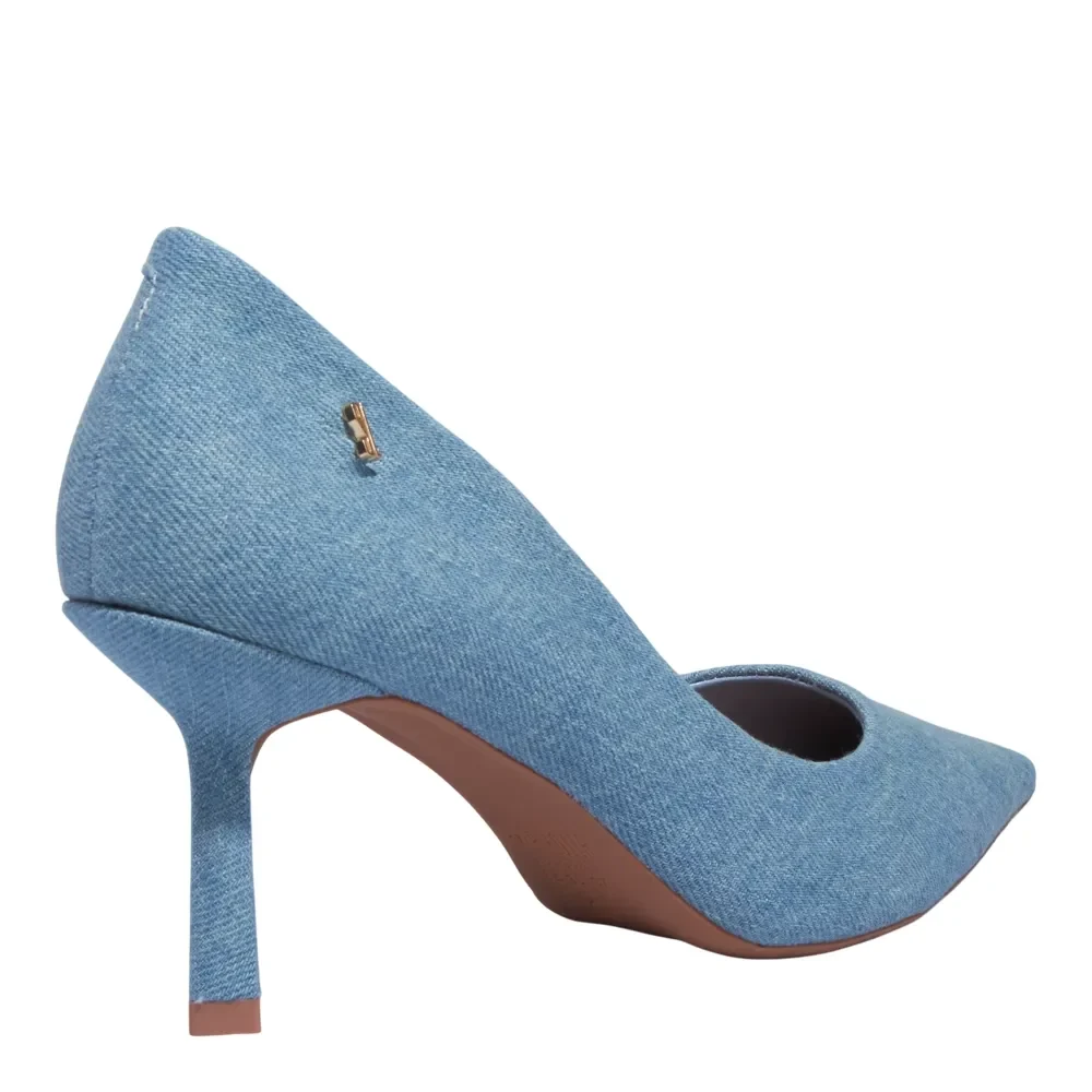 Scarpin Jeans Azul Blue Bico Fino - vista 3 de 3