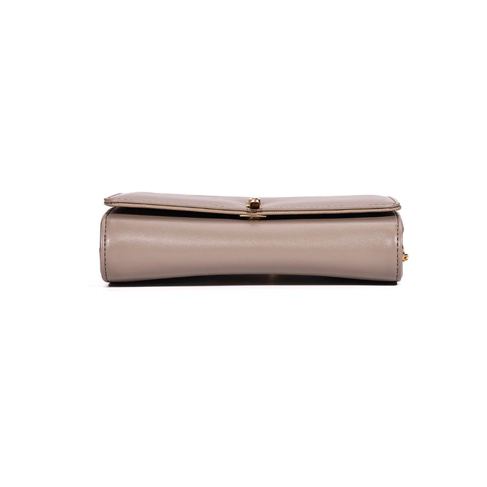 Bolsa Carteira Pequena Com Caixa Soft Cinza Fog Alça Transversal - vista 7 de 8