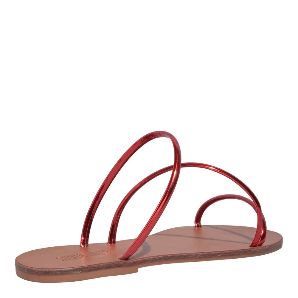 Rasteira Metallic Ultra Red - vista 3 de 4