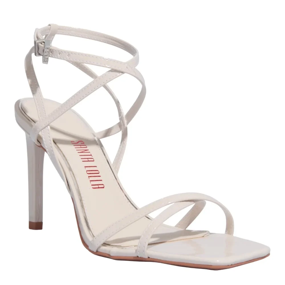 Sandália Verniz Anzeli Off White - vista 2 de 3