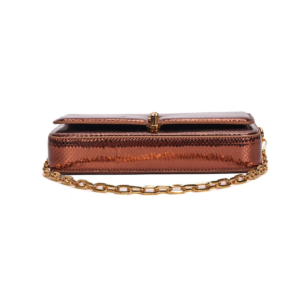 Bolsa Metalizada Bronze Transversal - vista 6 de 7
