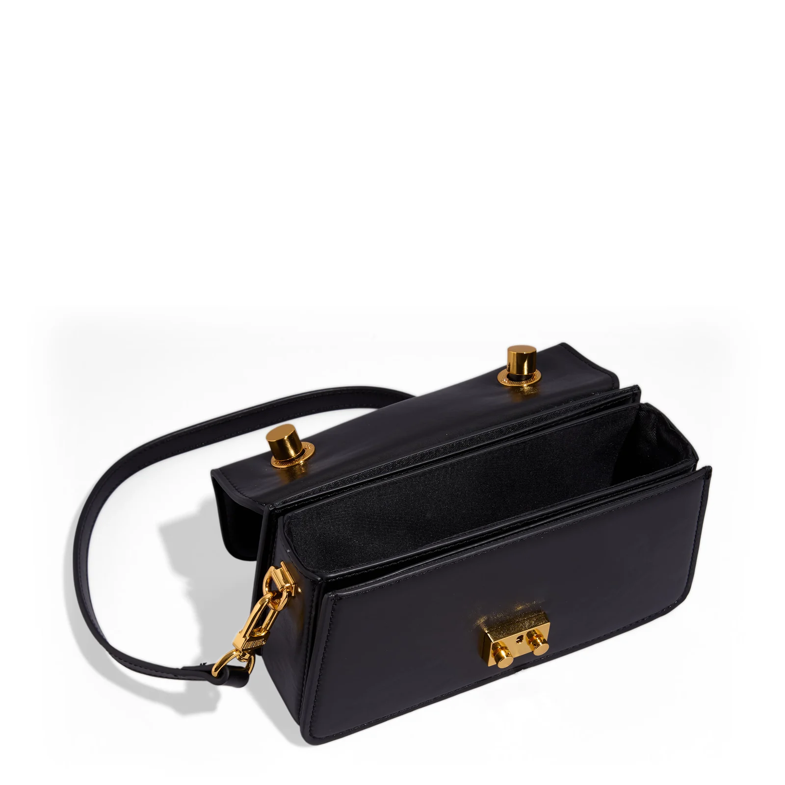Bolsa P Material Rustico Preto - vista 3 de 3