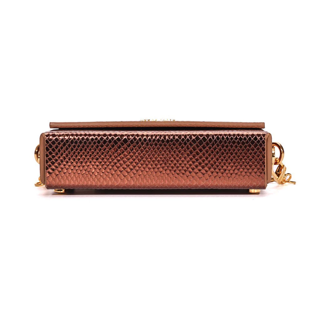 Bolsa Transversal Metalizado Bronze - vista 6 de 7