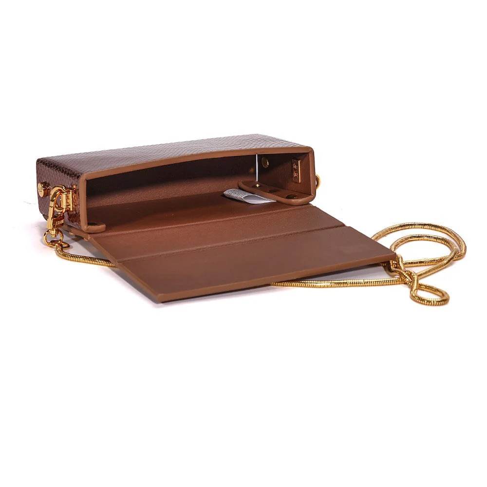 Bolsa Transversal Metalizado Bronze - vista 7 de 7