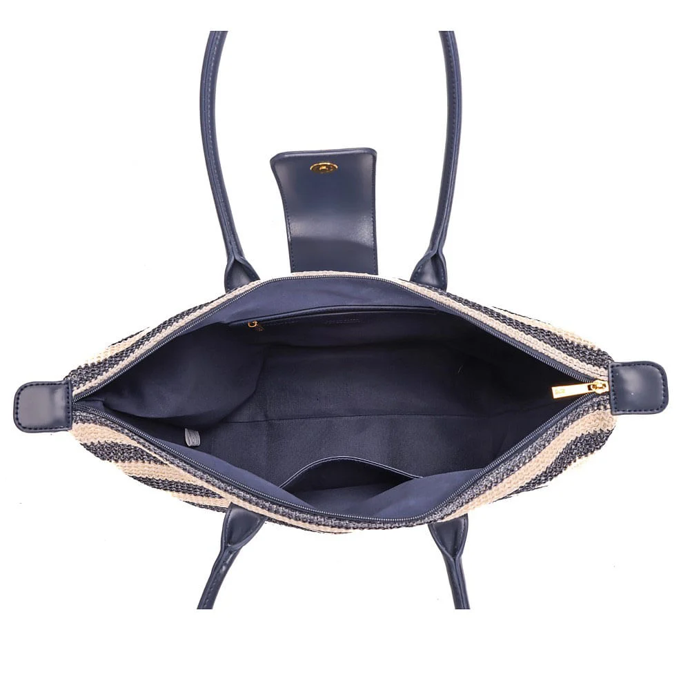 Shopper Tramado Navy Blue - vista 7 de 8