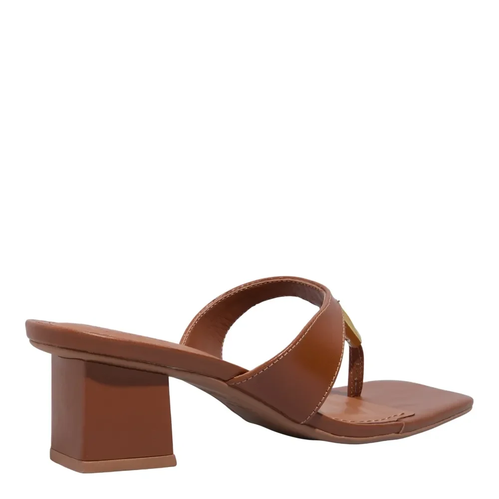 Mule Couro Nobre Soft New Camelo - vista 3 de 3