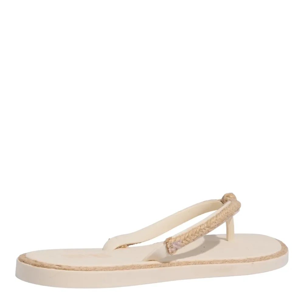 Chinelo Flip Flop Borracha Off White - vista 3 de 4