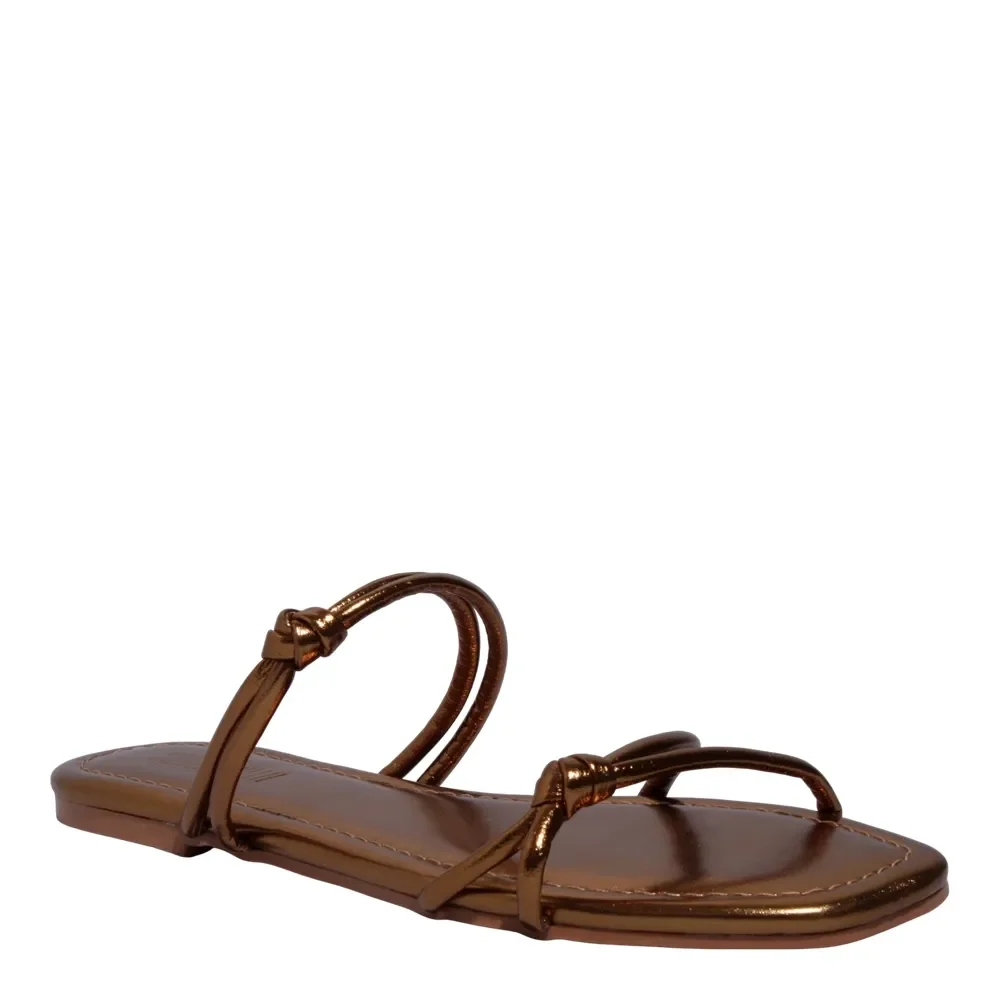 Rasteira Metalizada Bronze - vista 2 de 4