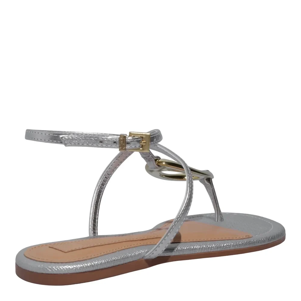 Rasteira Metalizada Soft Prata Metal - vista 3 de 4
