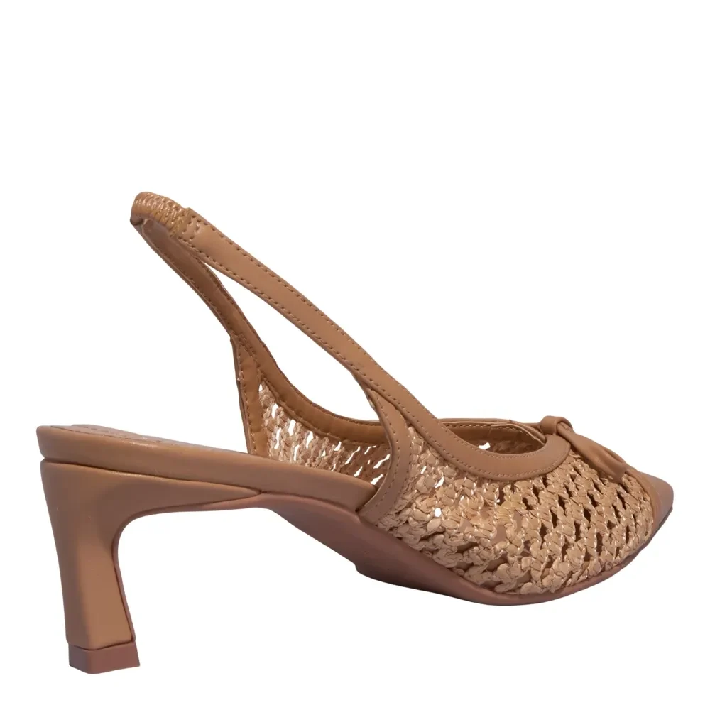 Scarpin Napa Soft Palha - vista 3 de 3