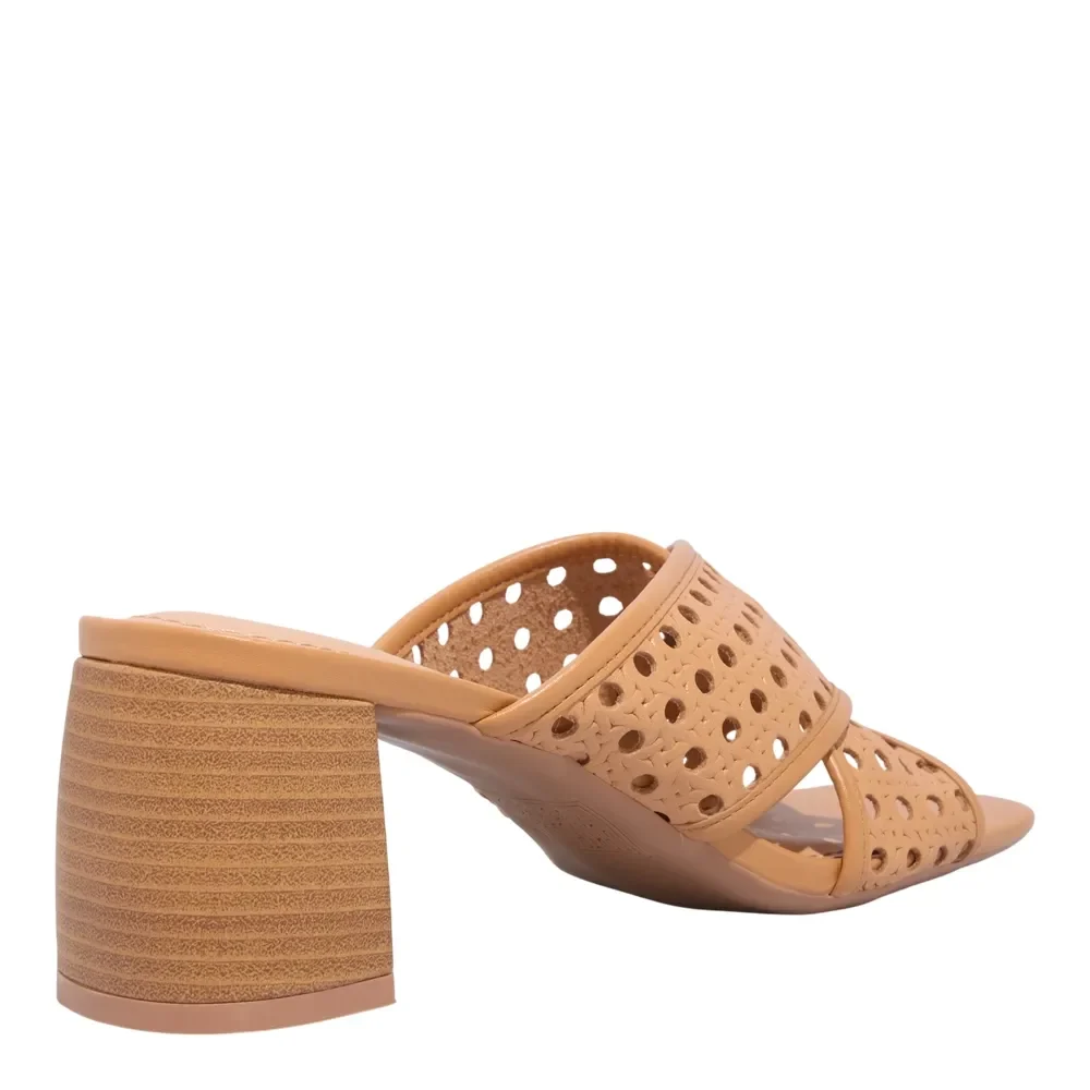 Mule Couro Trisse Doce De Leite - vista 3 de 3