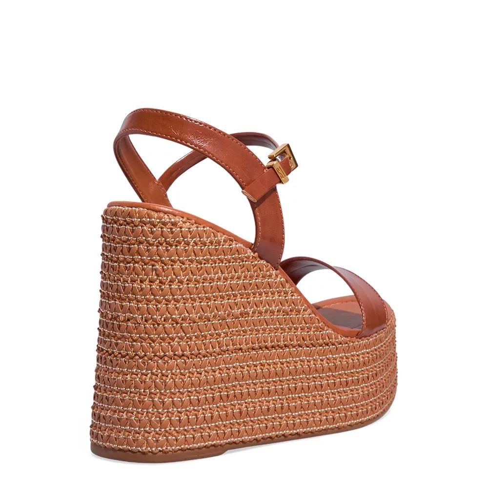 Espadrille Plataforma Napa Madri Marrom - vista 5 de 5