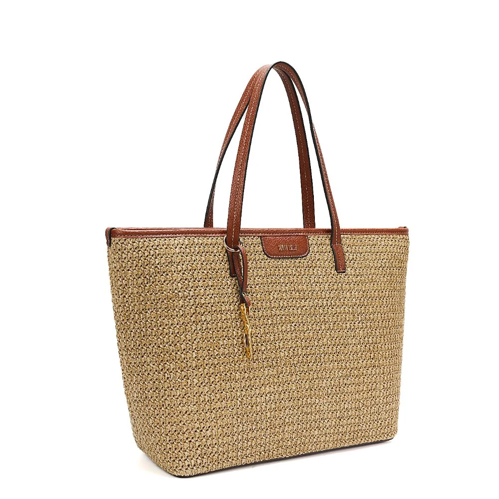 Bolsa Shopper Tramado Bege Areia - vista 2 de 7