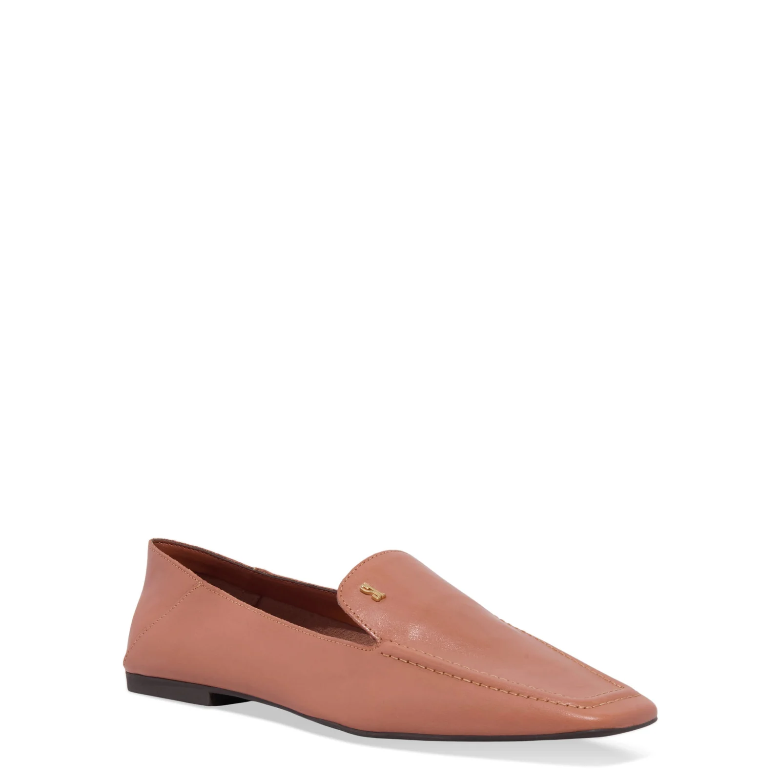 Mocassim Couro Nobre Soft Marrom Safari Bico Quadrado - vista 2 de 4