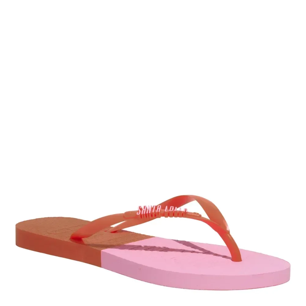 Chinelo Flip Flop Borracha Laranja - vista 2 de 4