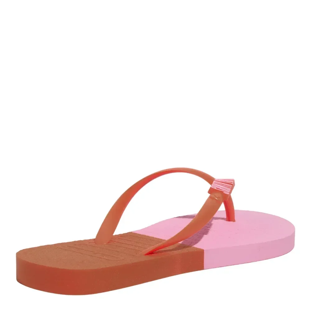 Chinelo Flip Flop Borracha Laranja - vista 3 de 4