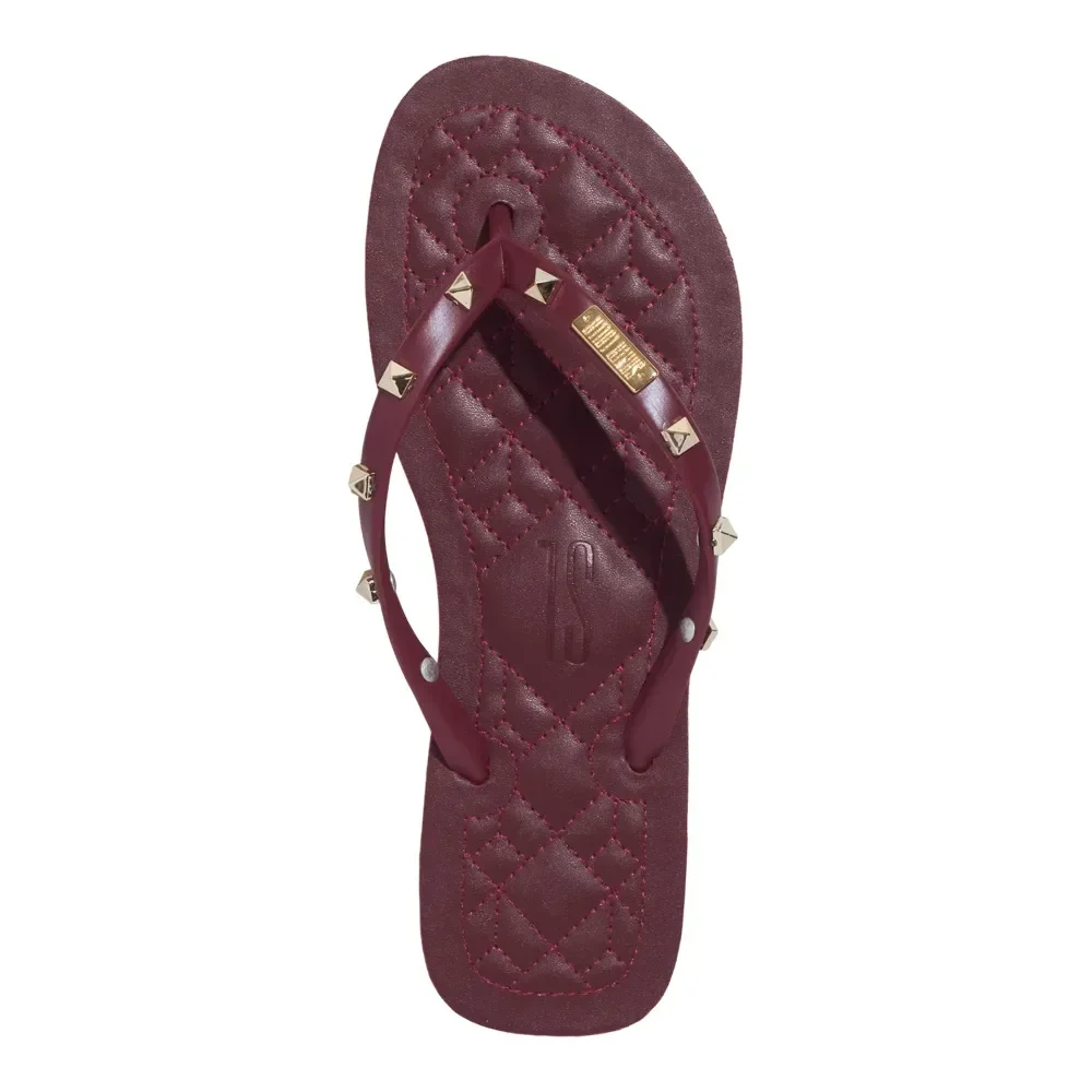 Chinelo Flip Flop Spike Napa Soft Vermelho Malbec - vista 4 de 4