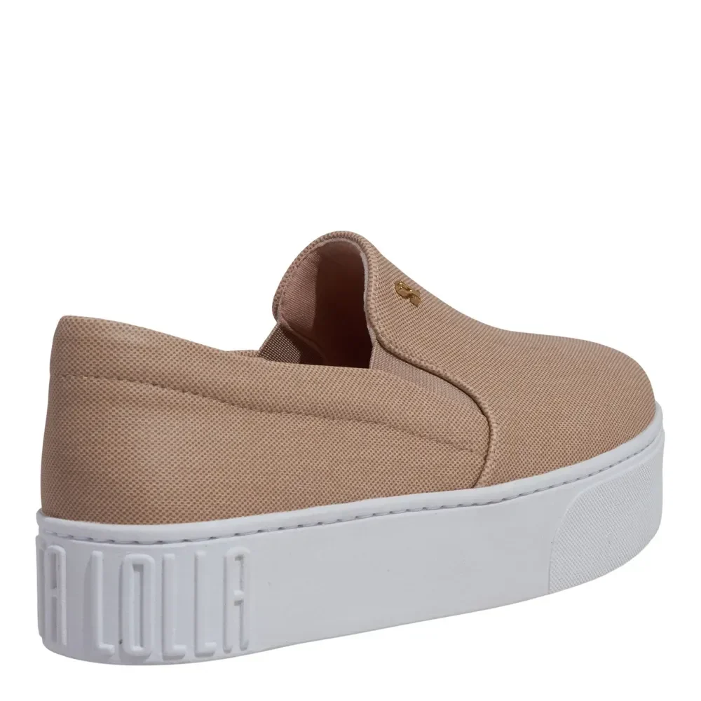 Tênis Slip On Plataforma Rosa - vista 3 de 4