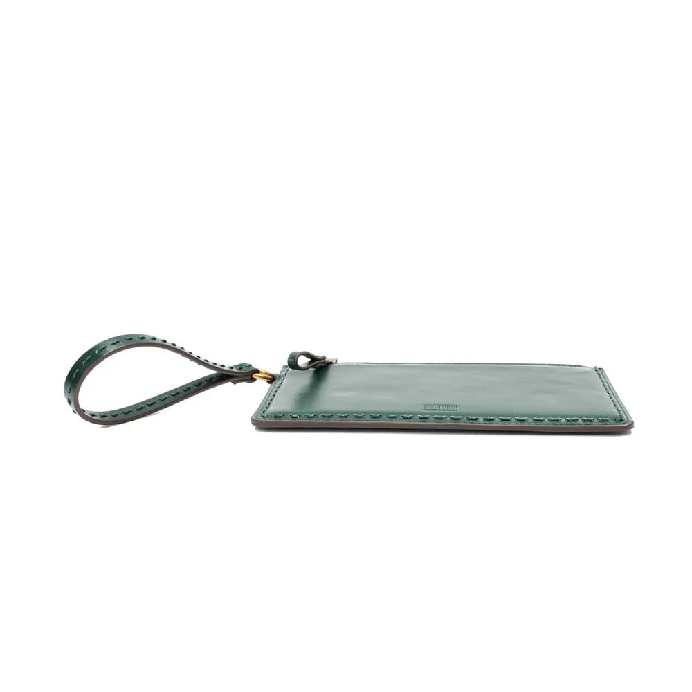 Clutch Soft Verde Turmalina Alça De Mão - vista 6 de 7