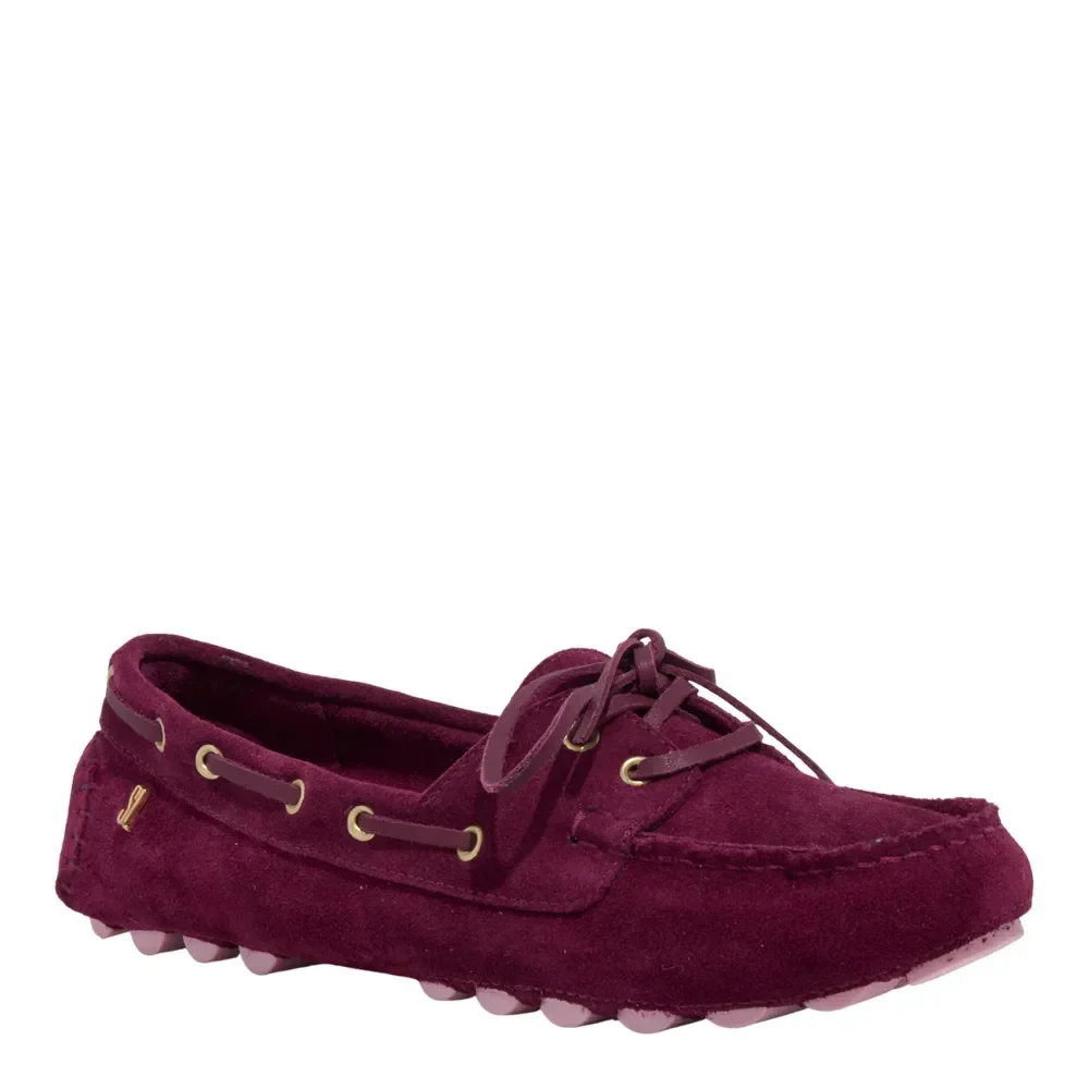 Mocassim Couro Camurça Roxo Berry - vista 2 de 4