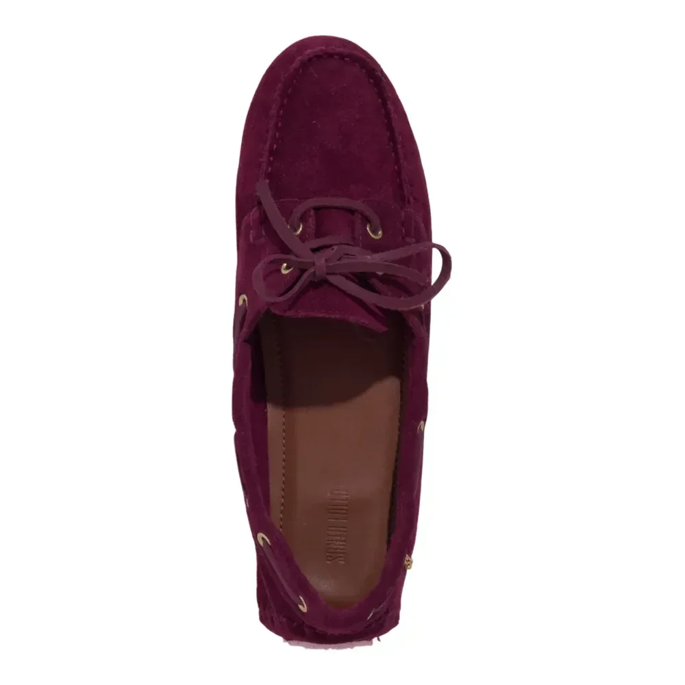 Mocassim Couro Camurça Roxo Berry - vista 4 de 4