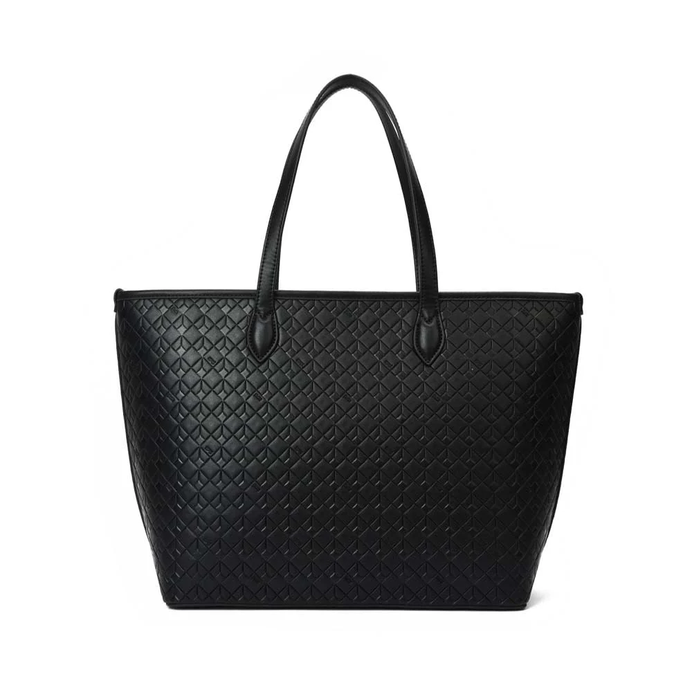 Shopper Material Soft Cubos Preto - vista 5 de 7