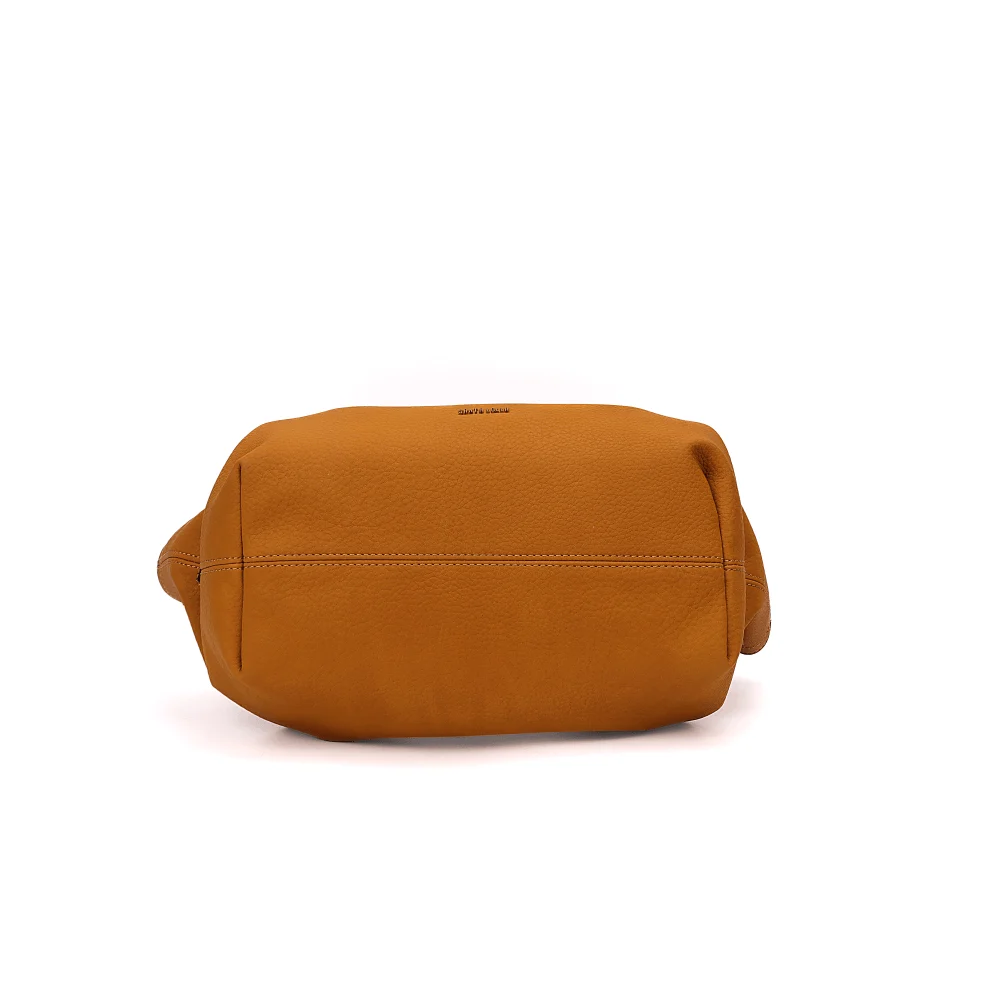 Bolsa Grande Nobuck Caramelo Alça De Ombro - vista 5 de 6