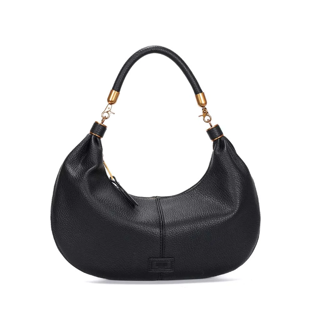 Bolsa Meia Lua Floater Preta Alça De Ombro - vista 1 de 3