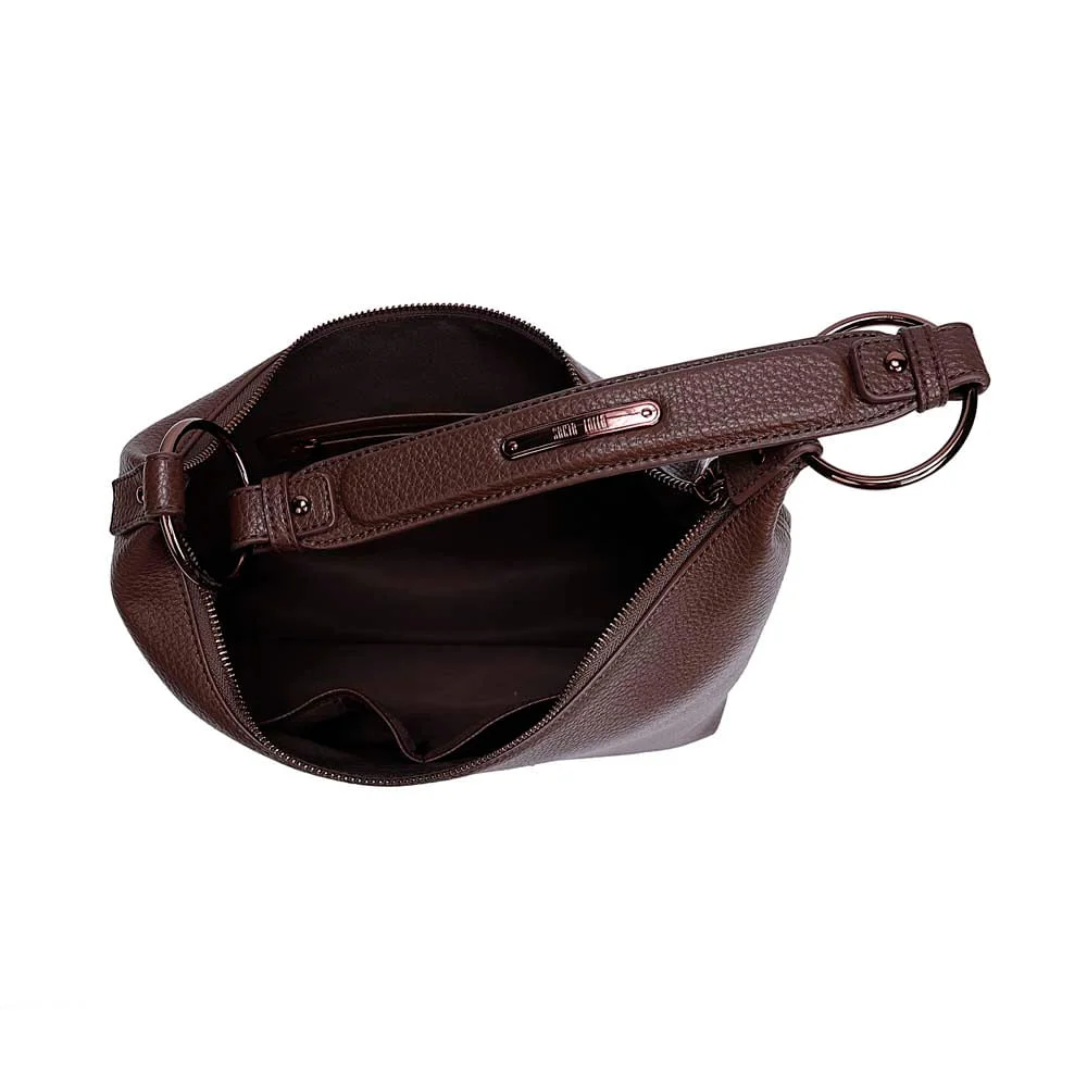 Bolsa Grande Floater Marrom Dark Alça De Ombro - vista 7 de 7